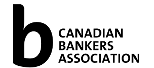 Canadian Bankers Association black logo featuring a large lowercase letter "b" beside the organization's name in bold text.